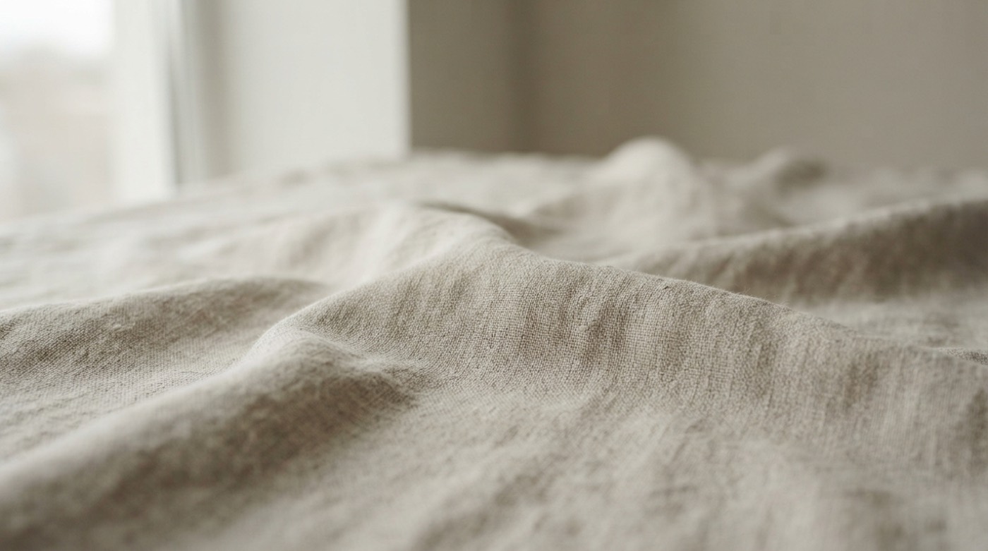Denim — linen imagery, graded cool