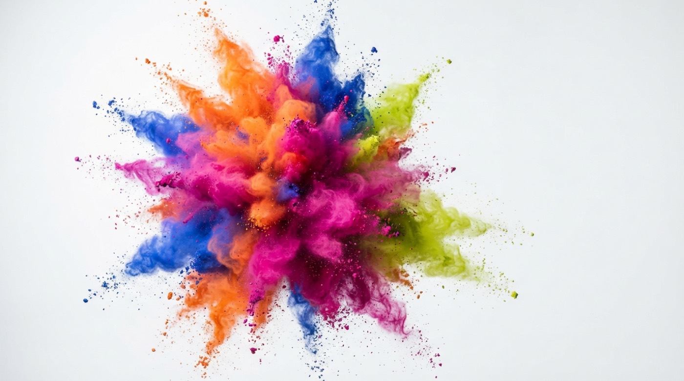 Rosewater — pigment-burst imagery, graded none